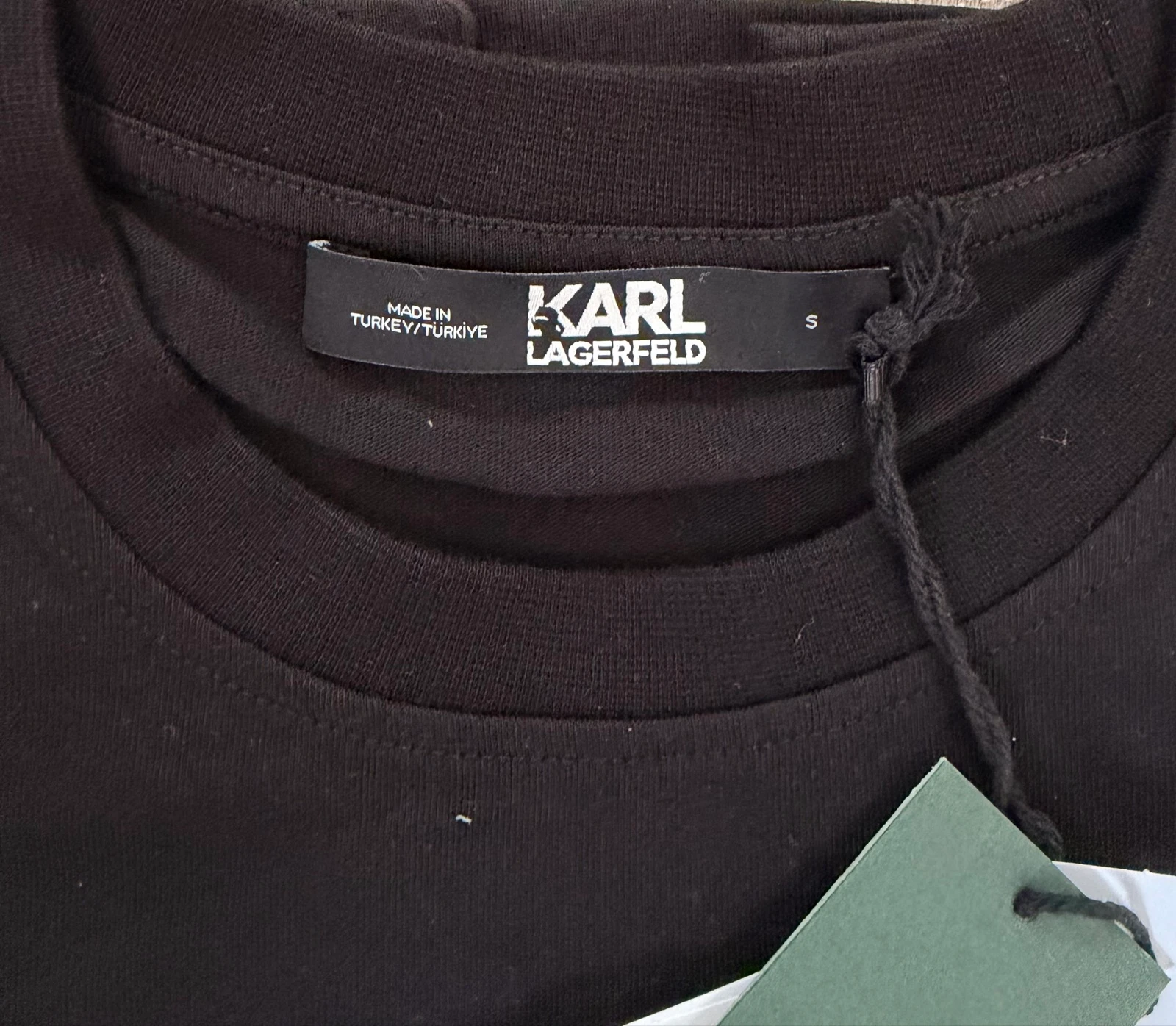 Karl Lagerfeld authentic 100% organic cotton T-Shirt size S black – photo 5